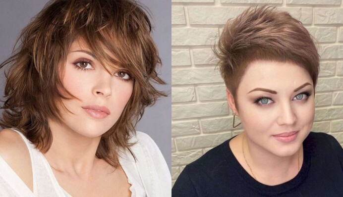 Топ-5 женских причесок, с которым полное лицо будет выглядеть худее