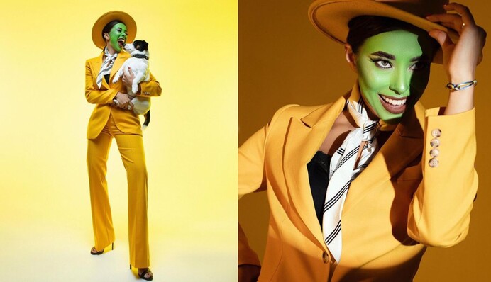 Анна Неплях на честь Хелловіну знялася в образі Маски з зеленим обличчям: фото