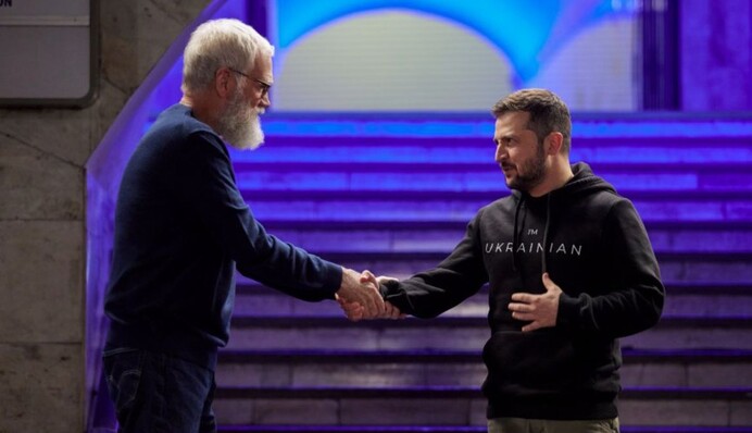 На Netflix вийде шоу Девіда Леттермана з Володимиром Зеленським: що відомо