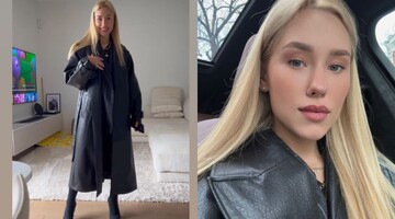 Даша Квіткова показала трендовий фасон пальто, який буде в моді у 2023 році: фото