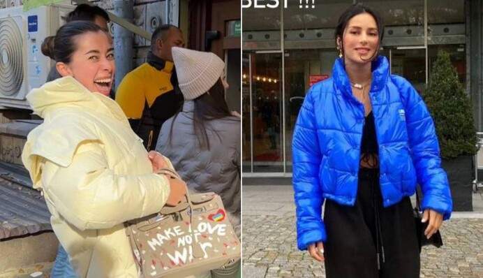 Злата Огневич и Анна Неплях показали, как носить самые модные пуховики 2022 года: фото