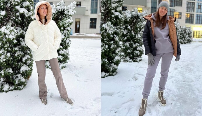 Христина Решетнік показала, з чим носити пуховики цієї зими: фото