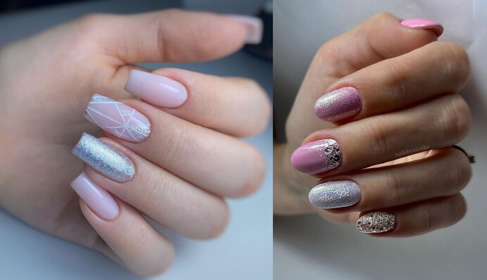 Топ-9 ідей модного зимового манікюру з блискітками: фото