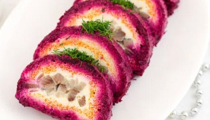 Як приготувати на Новий рік салат Шуба в рулеті: простий рецепт