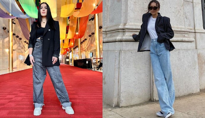 Джамала показала, как носить модные широкие джинсы с пиджаком: фото