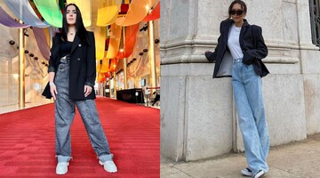 Джамала показала, як носити модні широкі джинси з жакетом: фото