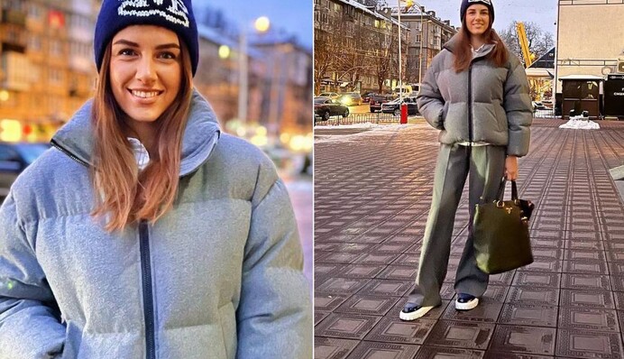 Христина Решетнік показала, як носити модні широкі штани зимою: фото