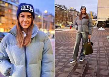 Кристина Решетник показала, как носить модные широкие брюки зимой: фото