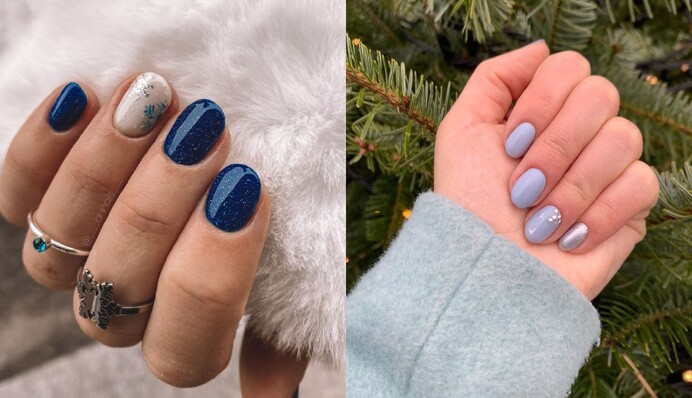 Топ-10 ідей новорічного манікюру на короткі нігті: фото