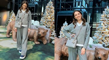 Христина Решетнік показала, з чим носити модні широкі штани цієї зими: фото