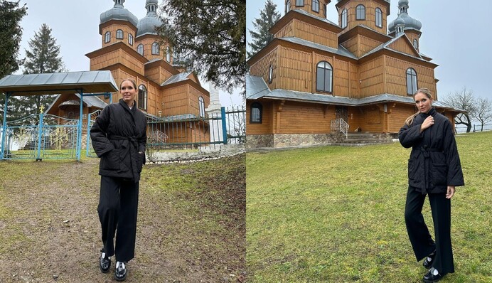 Широкі штани і туфлі Мері Джейн: Катя Осадча показала найбільші тренди 2023 року