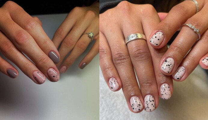 Как выглядит маникюр перепелиное яйцо – модный тренд 2023 года: фото