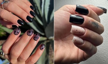 Черный маникюр - стильная классика: как его разнообразить в 2023 году