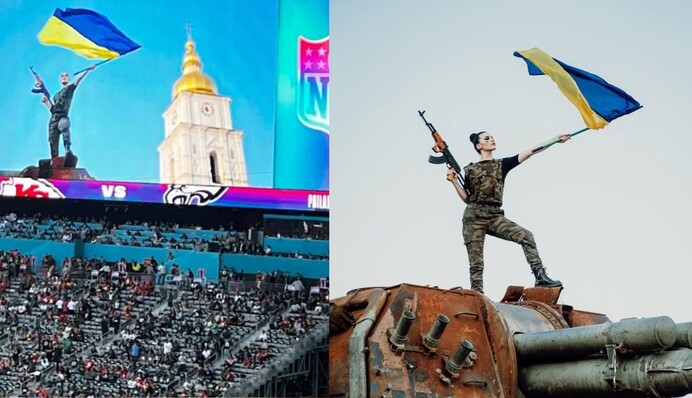 В честь футболистов, которые воюют: на матче Super Bowl в США поддержали Украину