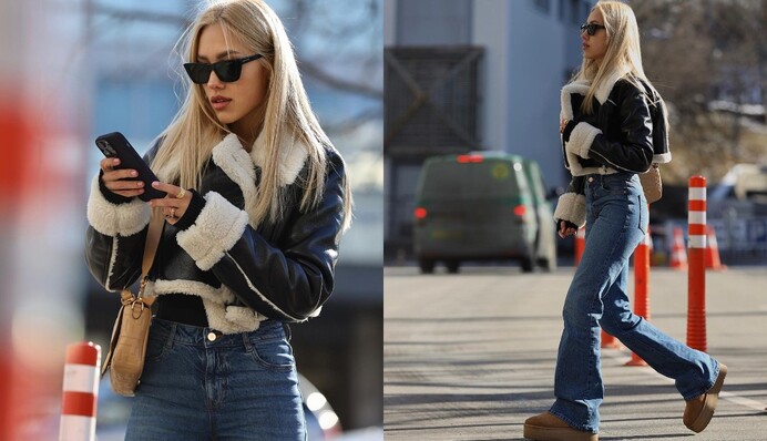 Даша Квиткова в джинсах модного фасона показала самые большие тренды 2023 года: фото
