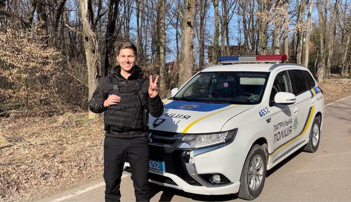 Брав участь у затриманнях: Володимир Остапчук розповів про службу в патрульній поліції