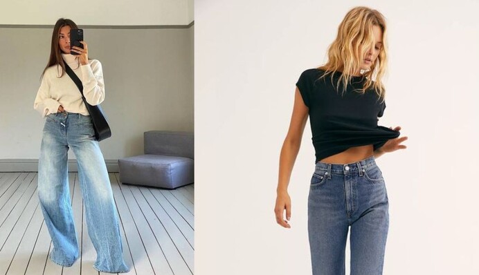 Джинси кльош не виходять з моди: які фасони обрати та з чим їх носити у 2023 році