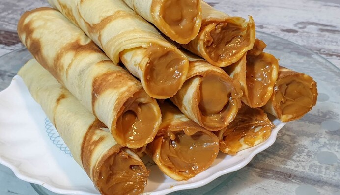 Вафельные трубочки с вареной сгущенкой можно приготовить без вафельницы: как это сделать