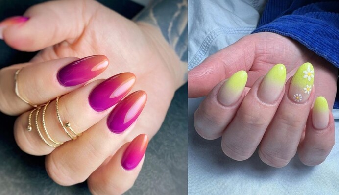 Ногти омбре остаются большим трендом весны: фото модного маникюра