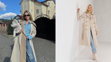 Леся Нікітюк продемонструвала, які плащі вважають головним трендом весни 2023 року: фото