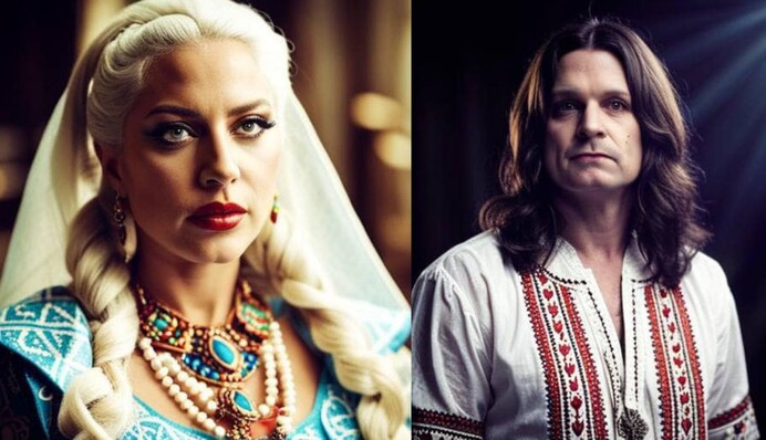 Искусственный интеллект переодел мировых звезд в украинскую этническую одежду: фото