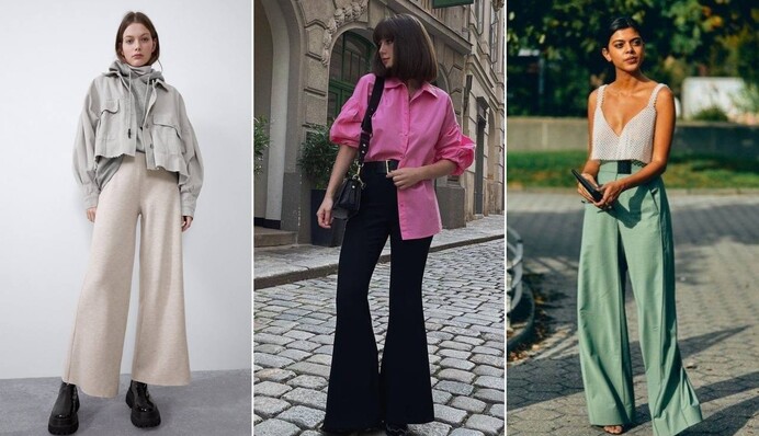Как носить брюки-клеш этой весной: топ-5 модных вариантов