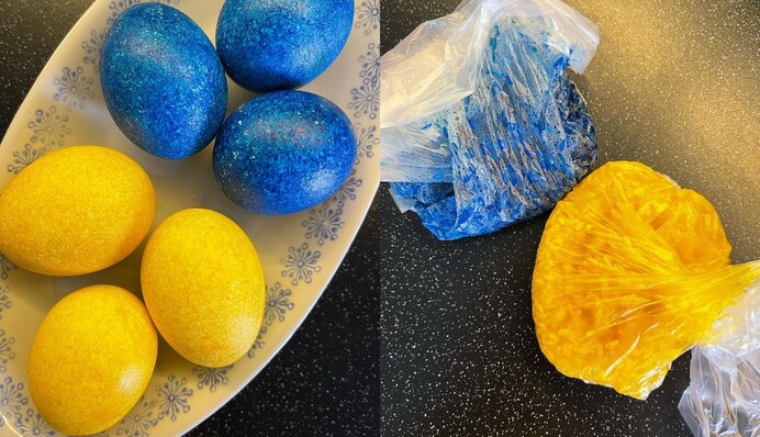 Как сделать оригинальные пасхальные крашенки с помощью пищевого красителя и риса