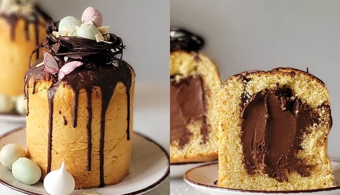 Как приготовить паску с жидкой шоколадной начинкой: рецепт на Пасху-2023