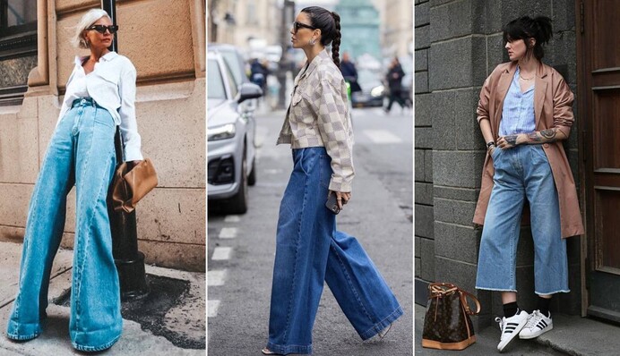 Кому подходят джинсы трубы и как носить модный фасон 2023 года: фото