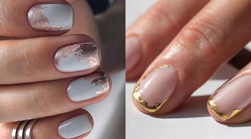 Маникюр с фольгой выглядит изысканно и современно: какие дизайны в моде в 2023 году