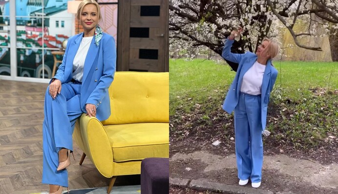 Лілія Ребрик показала, як носити брючний костюм цієї весни: два модних варіанти