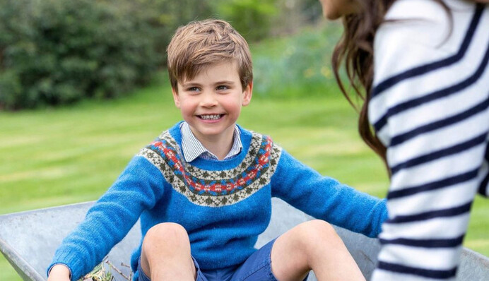 Принцу Луї виповнилося 5 років: Кейт Міддлтон і принц Вільям показали кумедне фото сина