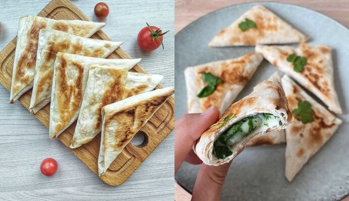 Швидка закуска з лаваша: як приготувати конвертики з сиром, яйцем і зеленню