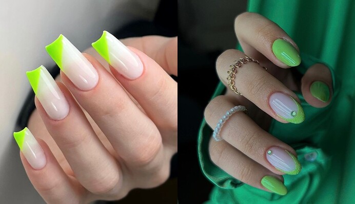 Салатовий манікюр – яскравий тренд весни 2023 року: фото модних дизайнів