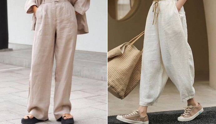 Лляні штани - великий тренд 2023 року: як виглядають наймодніші фасони