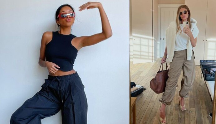 Широкие брюки-парашюты – тренд 2023 года: как они выглядят