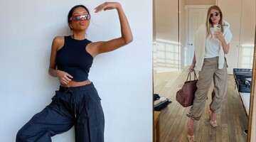 Широкі штани-парашути - тренд 2023 року: як вони виглядають