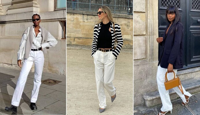 Белые брюки - модный хит 2023 года: как выглядят самые модные фасоны