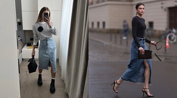 Джинсові спідниці з розрізом – найбільший тренд 2023 року: з чим носити модний фасон