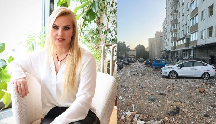 Поплавились віконні рами: Камалія показала пошкодження квартири її сестри після атаки на Київ