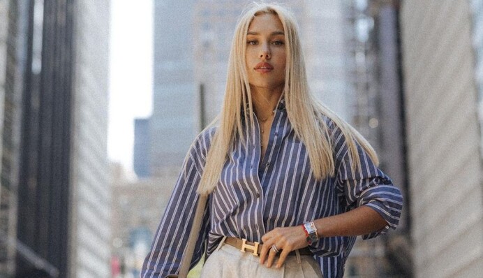 Даша Квиткова показала самый модный фасон шортов на лето 2023 года: фото