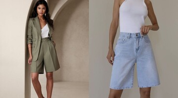 Шорты-бермуды длиной до колена – популярный тренд: с чем их носить