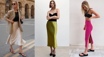 Как выглядят модные юбки длины миди и с чем носить их летом 2023 года: фото