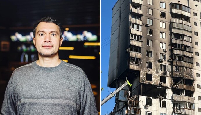 Известный футбольный комментатор остался без квартиры после взрыва в многоэтажке в Киеве