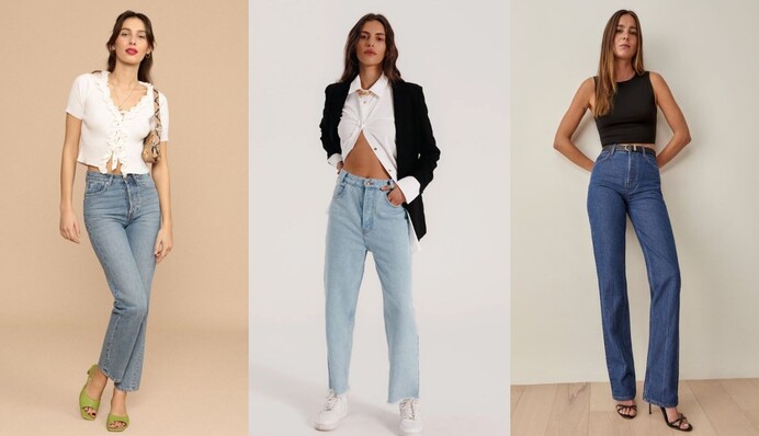 Как выглядят модные джинсы прямого кроя, ставшие трендом 2023 года: фото