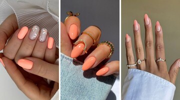 Персиковый маникюр - нежный тренд лета 2023 года: подборка модных ногтей