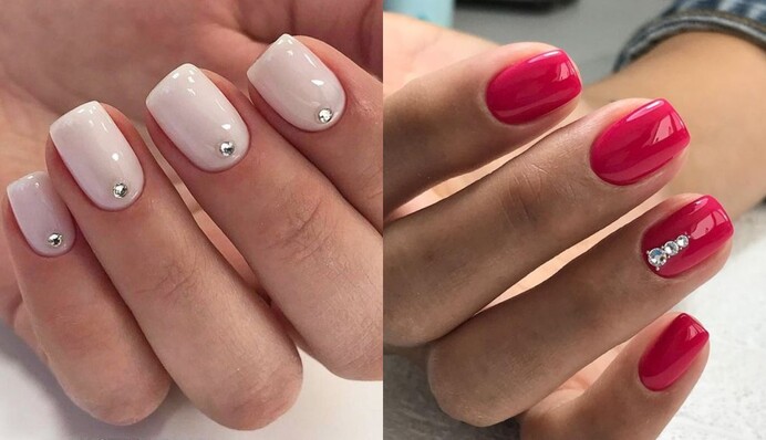 Манікюр з камінчиками – розкішний тренд літа 2023 року: добірка модних дизайнів