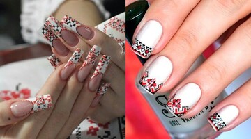 Патриотический маникюр-вышиванка стал хитом: подборка стильных дизайнов