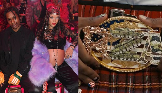 Бойфренд Ріанни знову похизувався скандальною прикрасою з літерою Z і танками: фото