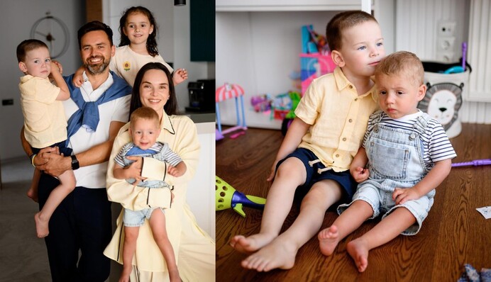 Дружина Тимура Мірошниченка розповіла про стосунки дітей після усиновлення хлопчика з дитбудинку